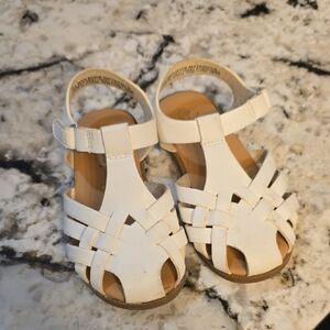 Kids White Sandals